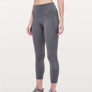 Lululemon Athletica All The Right places II crop 23” Leggings in Titanium